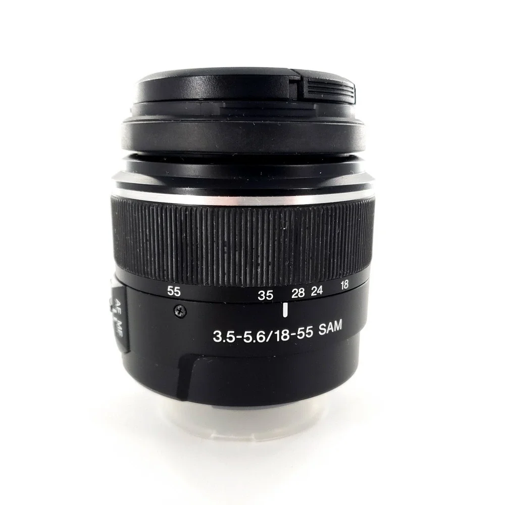 Sony DT 18-55mm f/3.5-5.6 SAM Lens w/ Caps SAL1855 Tested & Works